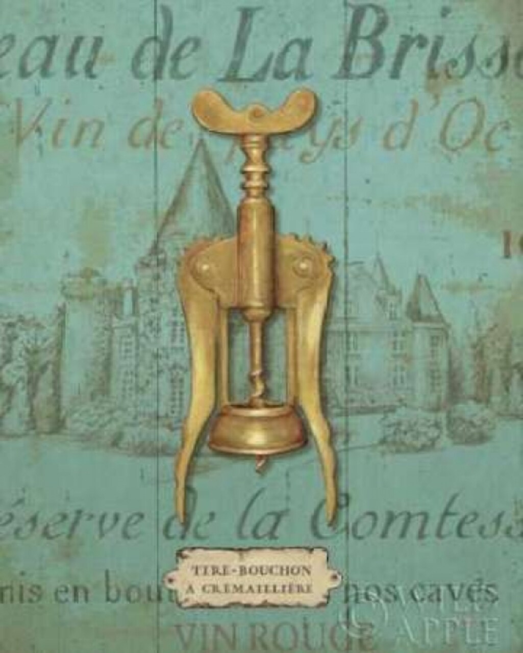 Antique Corkscrew III Blue Poster Print by Daphne Brissonnet - Item # VARPDX4498